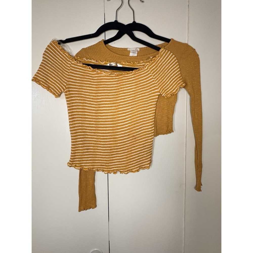 Heart & Hips & Imagenation T-Shirt Women's S Cropped Basic 2 Pack Tops